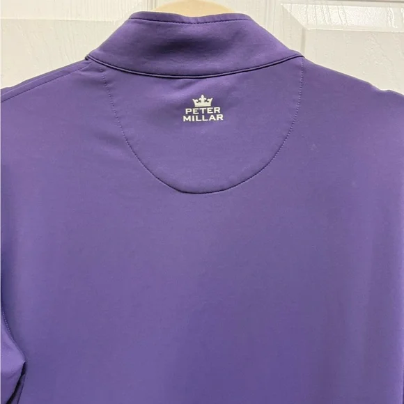 Peter Millar Purple Quarter Zip Pullover - Picture 7 of 9